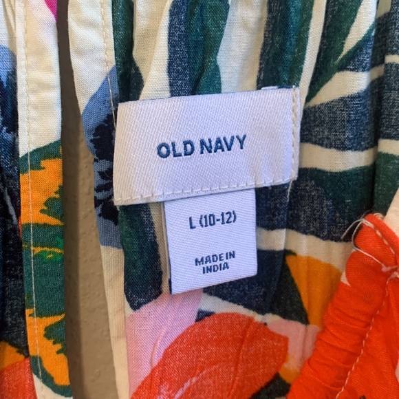 Girls Old Navy Floral Sleeveless Romper - Picture 3 of 7